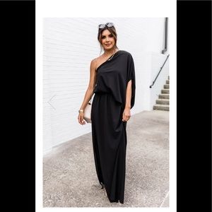 Pink Lily Boutique Found My Forever Black Maxi